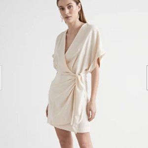NWT! & Other Stories Cream/Ivory wrap dress, Mini Dress
